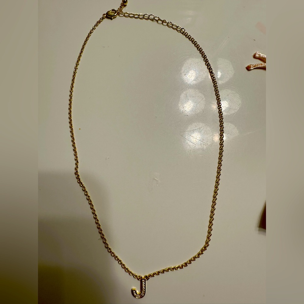 Uncommon James J initial necklace FREE GIFT INCLUDED 😊